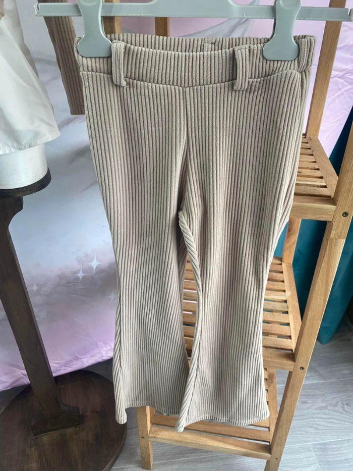 Ensemble fille pantalon patte d’éph et pull chemise Réf F10 295 - photo numéro 7