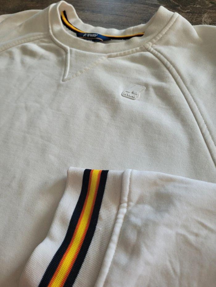 Sweat Kway Blanc Comme Neuf Taille XL2020 Authentique - photo numéro 4