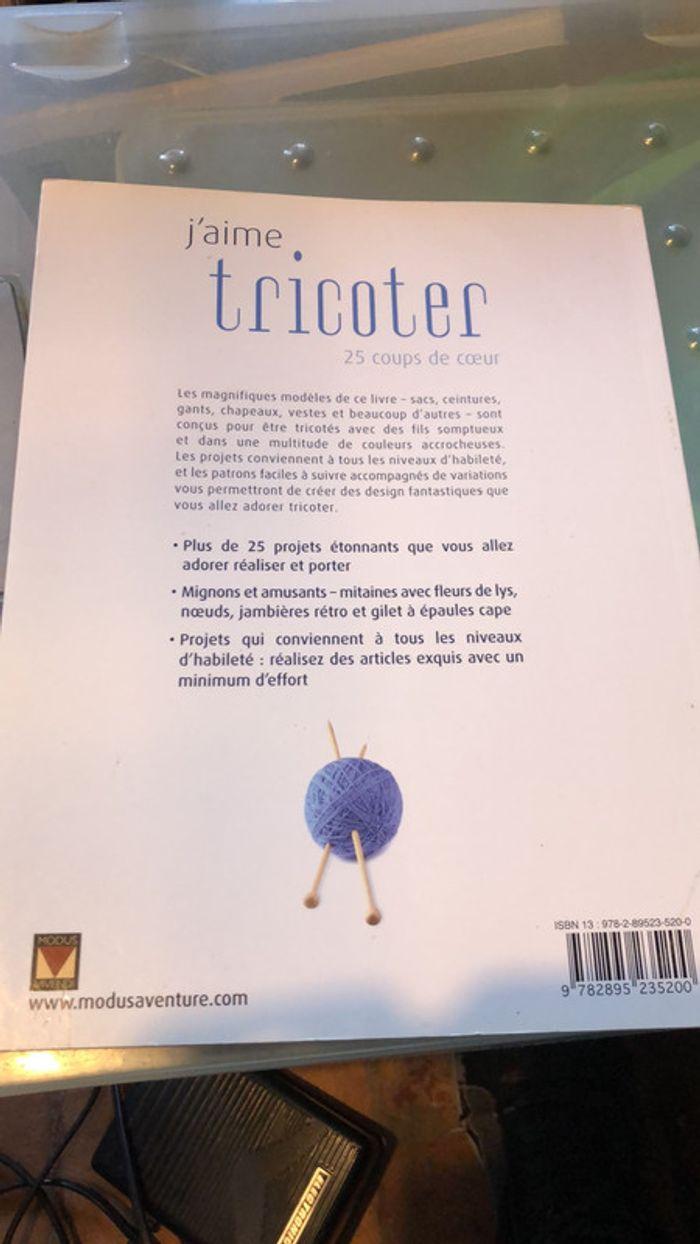 Livre j’aime tricoter 25 coups de cœurs - photo numéro 2