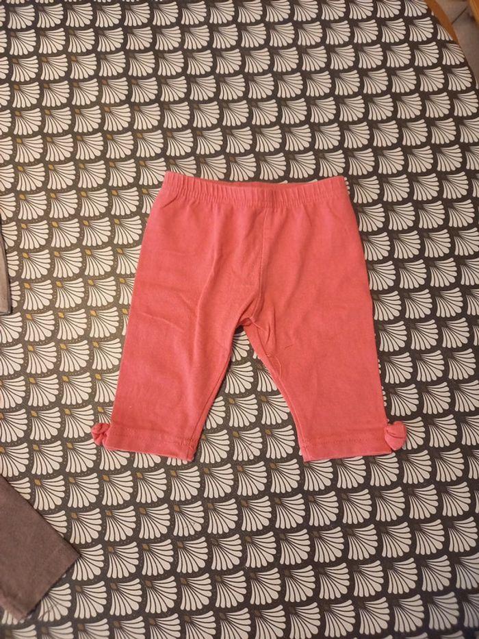 Lot de 6 leggings/short 6 mois fille été - photo numéro 4