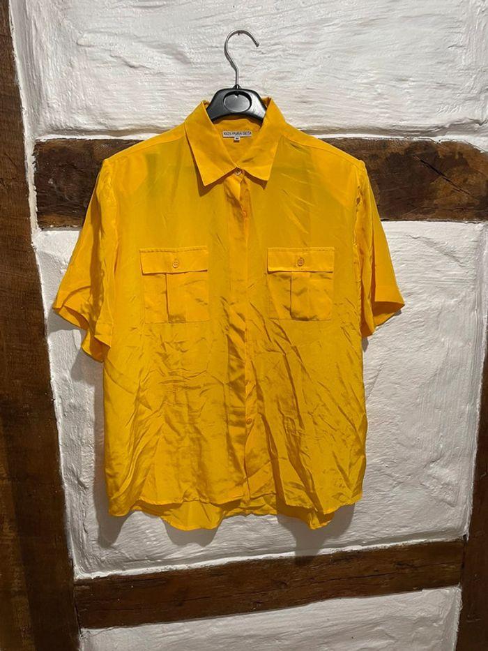 Chemise jaune manche courte - photo numéro 2