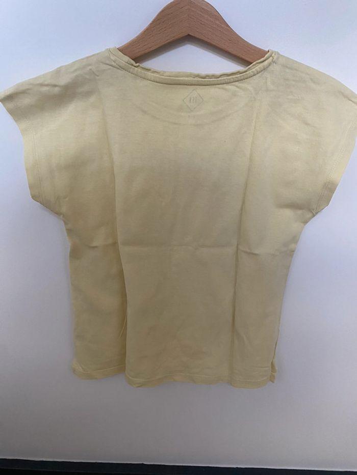 T-shirt jaune fille marque TEX - photo numéro 3