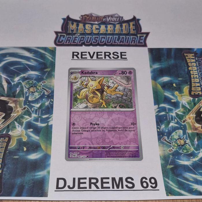 Carte Pokémon - Kadabra Reverse 081/167 - EV06 Mascarade Crépusculaire