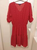 Robe fluide Rouge a motif Bonobo TL