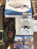 Pack Sony Ps4 slim 2 manettes et 2 jeux