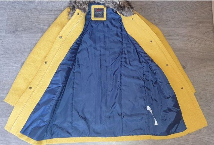 Manteau en laine jaune Catimini grand 12 ans - photo numéro 4