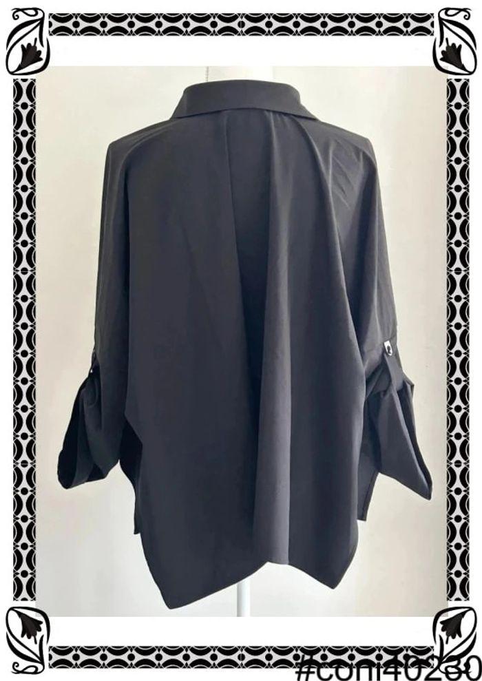 Blouse noire manches longues Atika, taille 44 - photo numéro 4