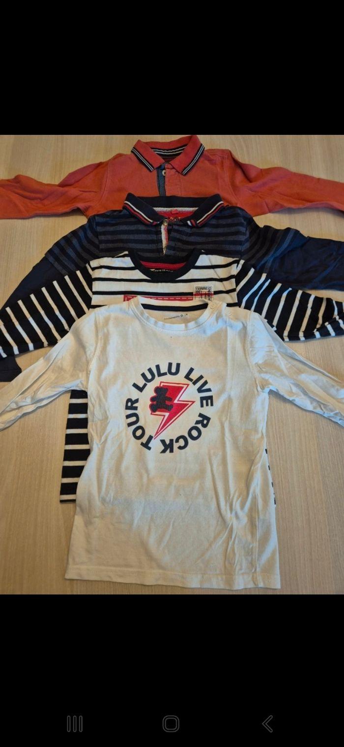 Lot de 4 t-shirt manches longues garçon 4ans - photo numéro 1