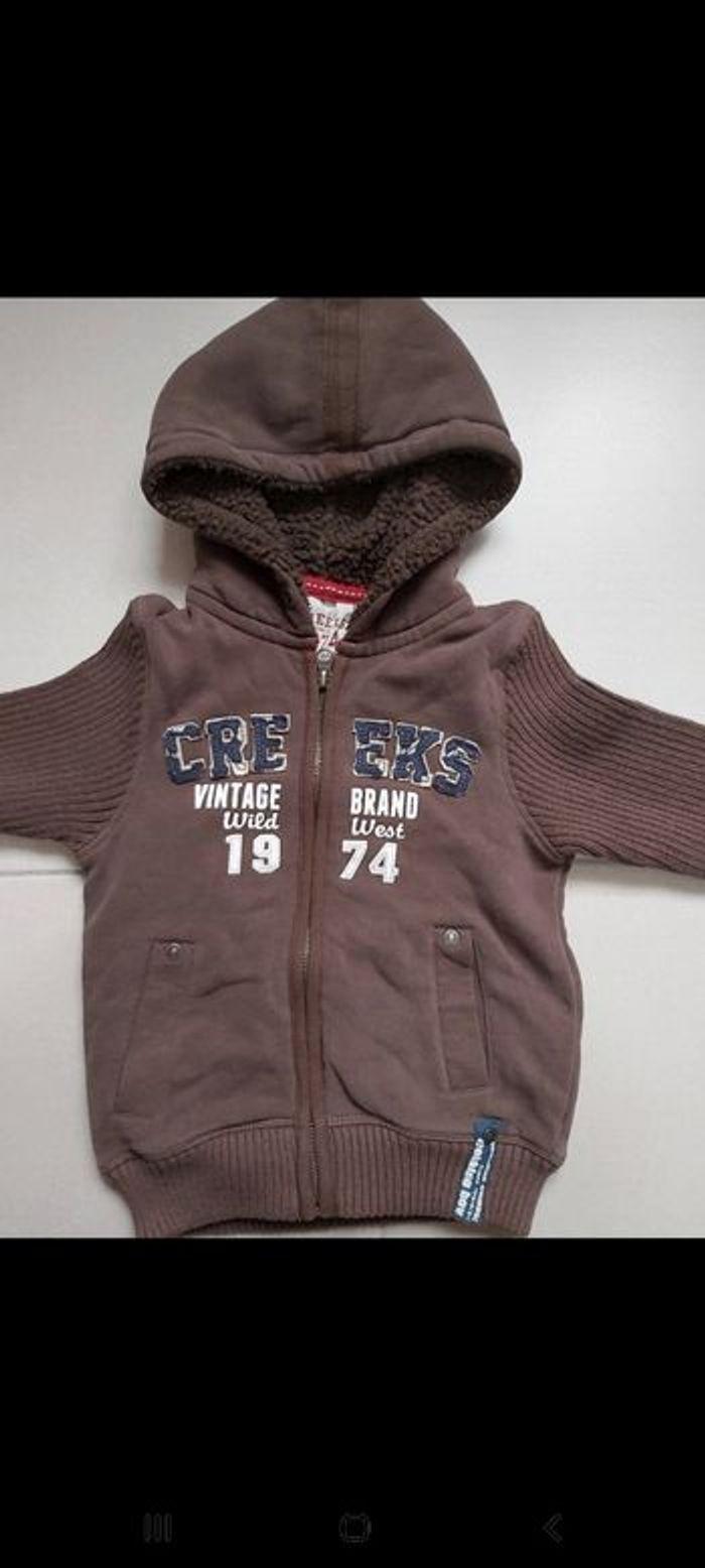 Gilet zippé à capuche 5 ans - photo numéro 2