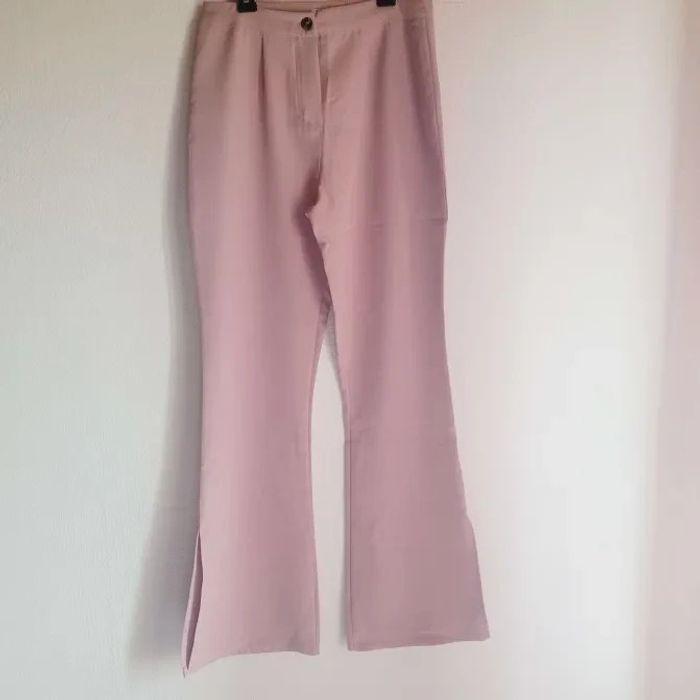 Pantalon tailleur Rose - photo numéro 1