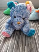 Peluche  ours bleu