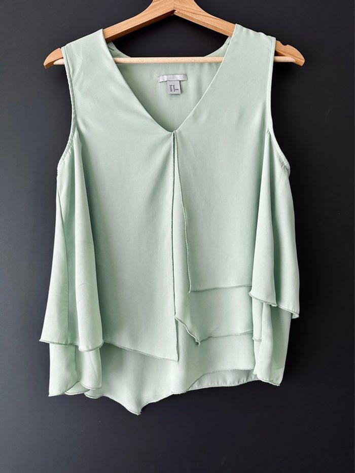 Débardeur vert menthe léger H&M Taille L - photo numéro 1