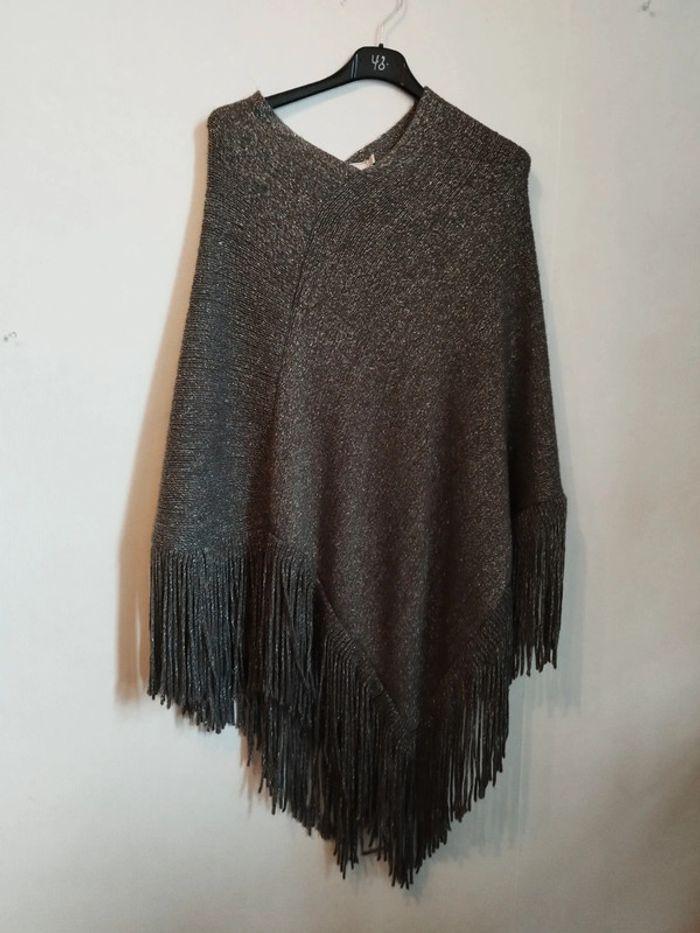 Poncho très chic pailleté taille unique - photo numéro 1