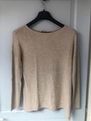 Pull fin beige camaïeu