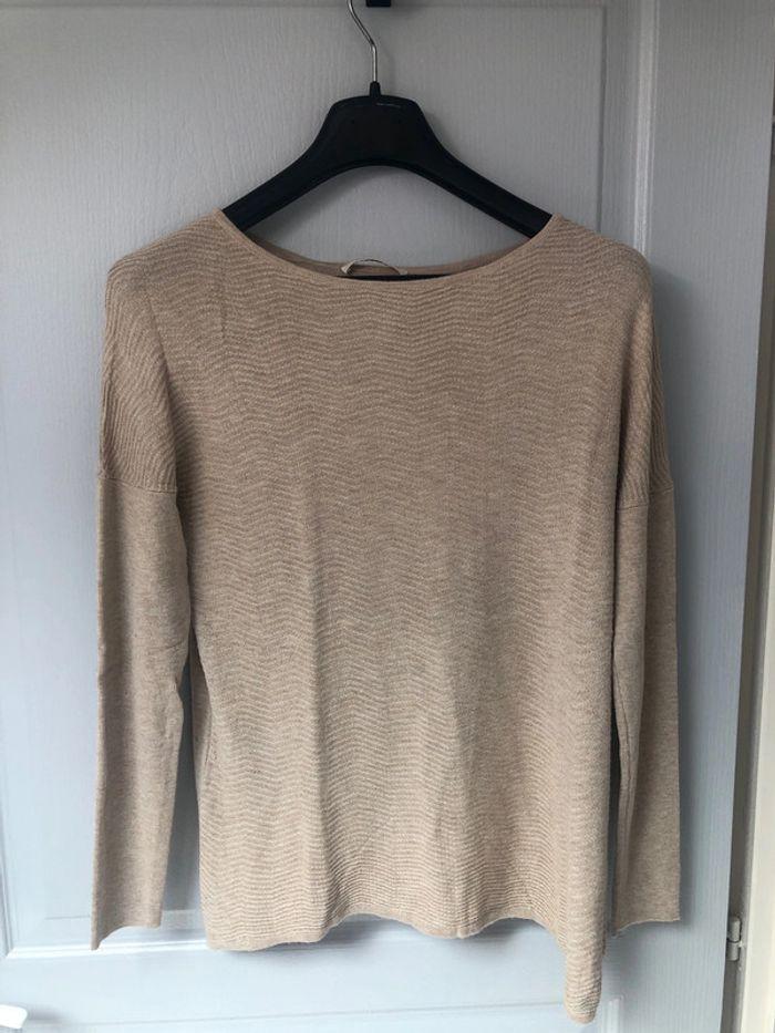 Pull fin beige camaïeu - photo numéro 1