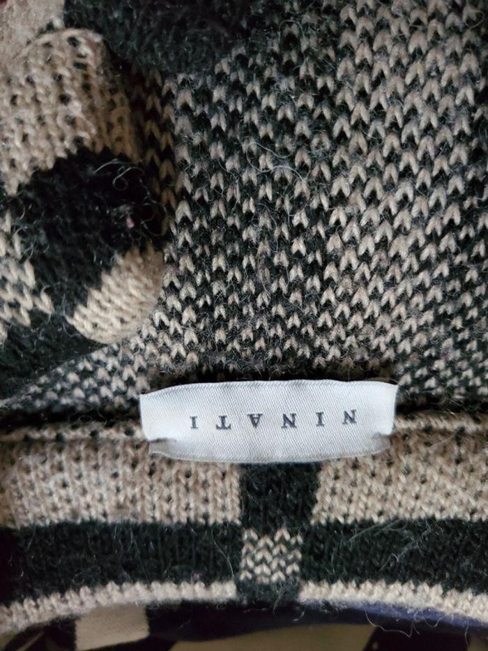 Manteau en laine à carreaux - photo numéro 3