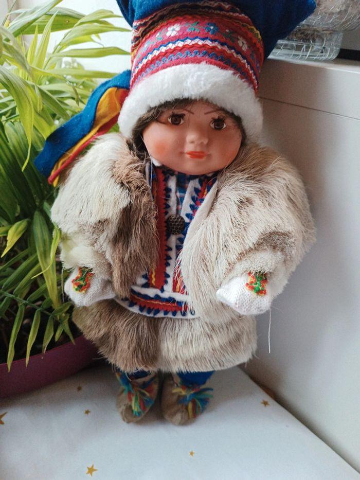 Poupée doll ethnique traditionnelle traditionnel esquimaux eskimo Alaska inuite fille garcon - photo numéro 10