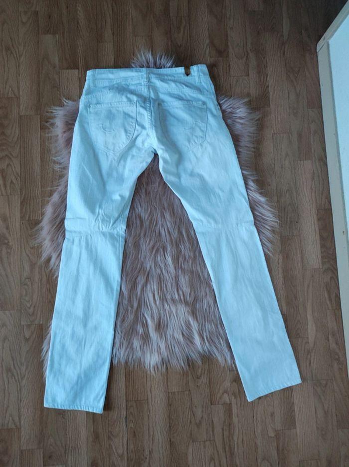 Mango jeans blanc effet large très bon état - photo numéro 3