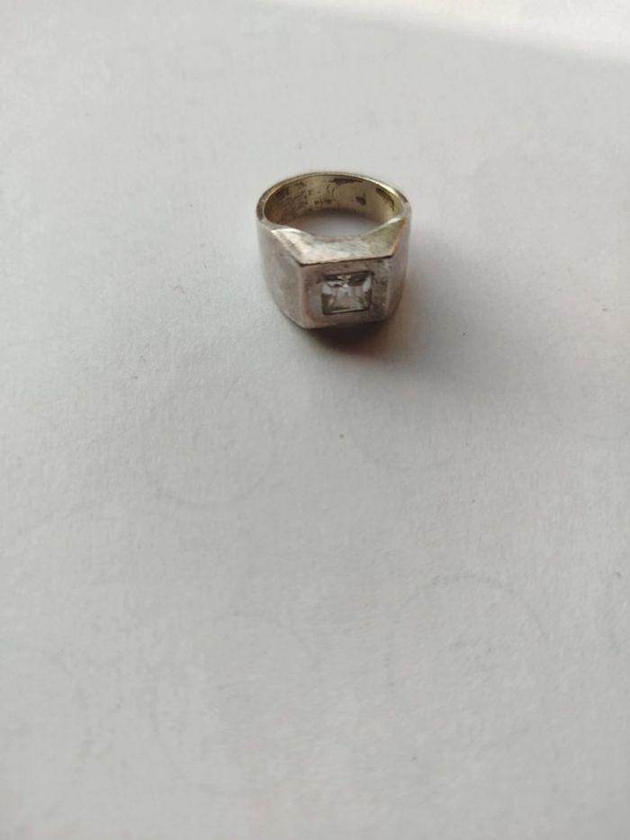 Bague chevalière argent homme taille 58 - photo numéro 2