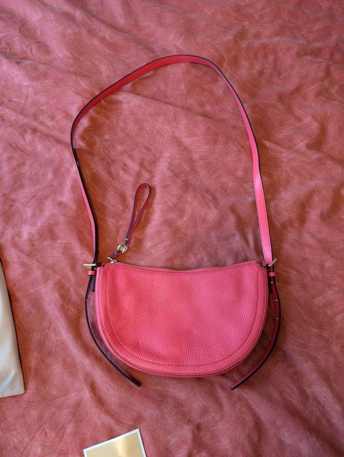 Petit sac à bandoulière mi-lune en cuir pour femme Michael - photo numéro 8