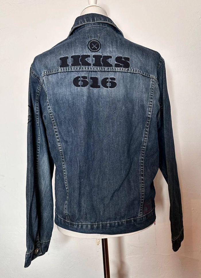 Veste en jean brodée Ikks unisexe taille M - photo numéro 5