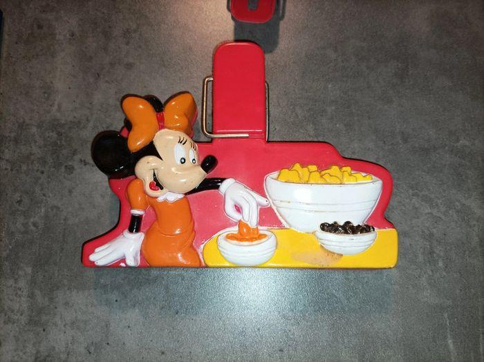 "Chef Mickey" Donald  et Minnie 90's ,pinces à sac vintage - photo numéro 3