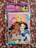 🦋 Lot x 5 cartons invitation avec enveloppe Princesses Disney