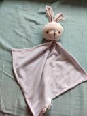 Doudou lapin gris