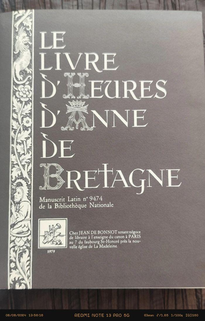 Livre " Les heures d'Anne de Bretagne" - photo numéro 8