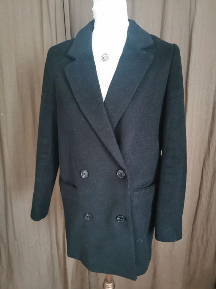 Manteau duffle coat blaser noir Kiabi taille S 36 - photo numéro 1