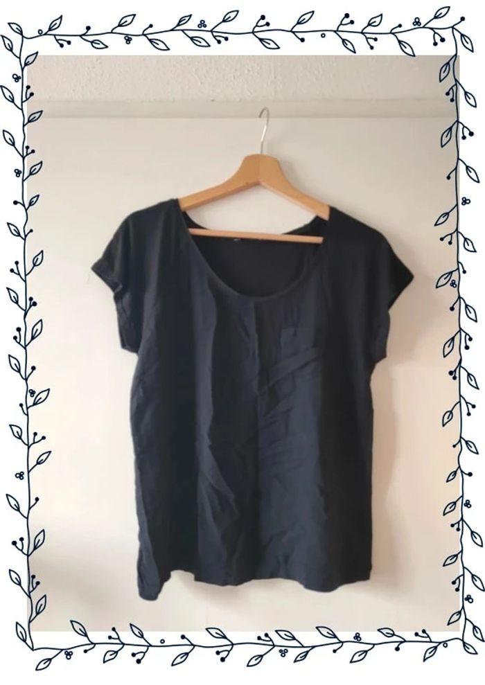 T-shirt fluide noir (taille S)