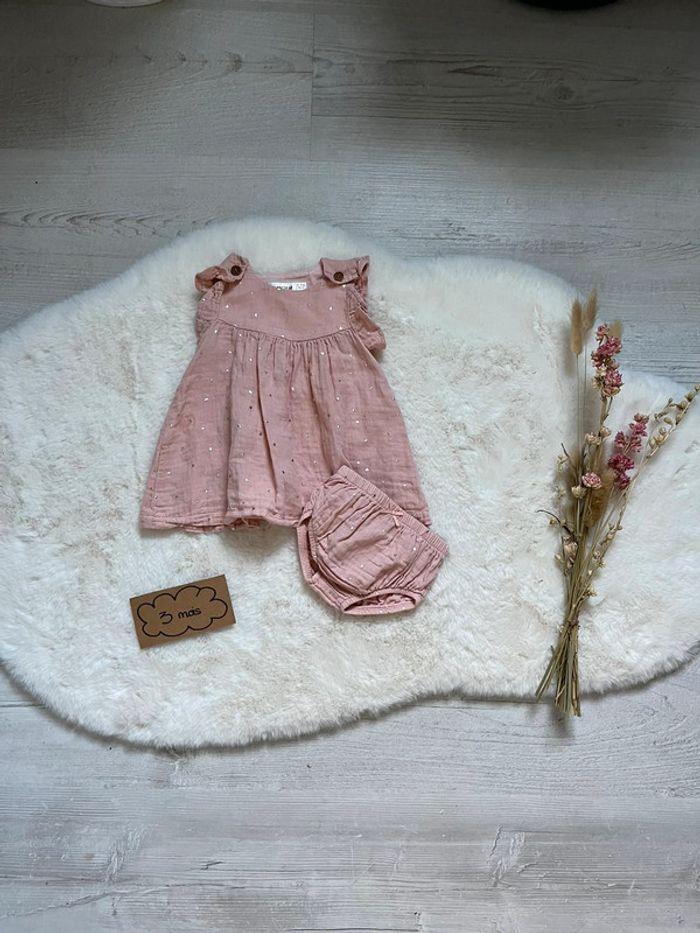 Robe gaze de coton bébé fille