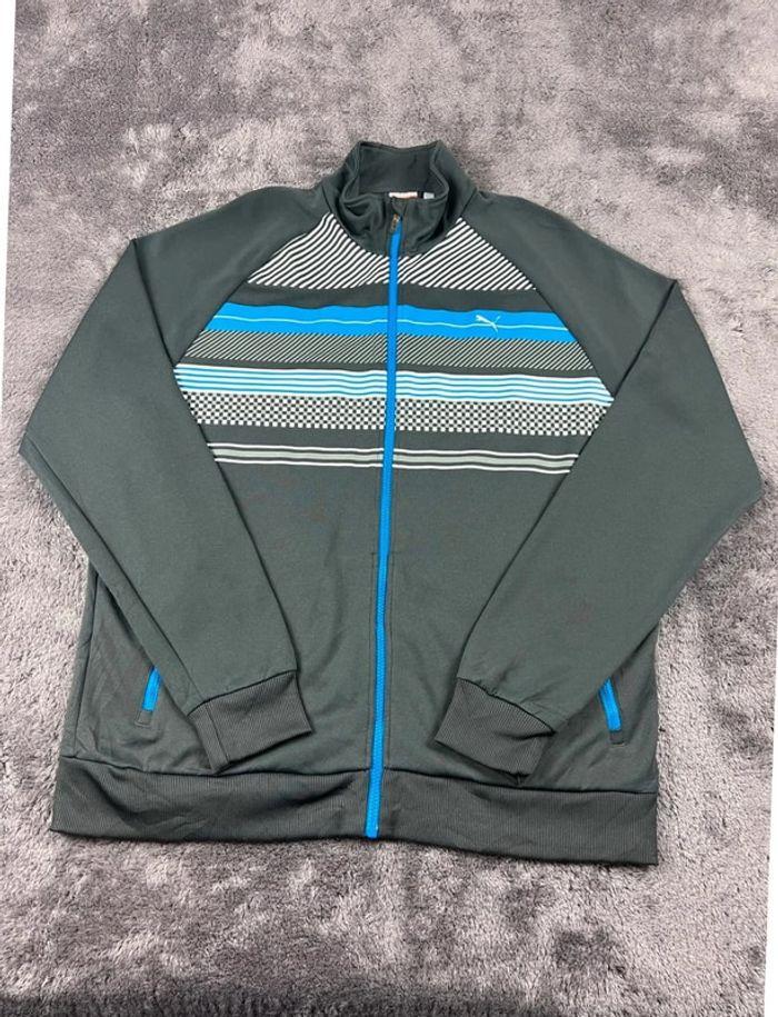 👕 Veste de Sport Puma logo brodé Gris Taille XL 👕 - photo numéro 1