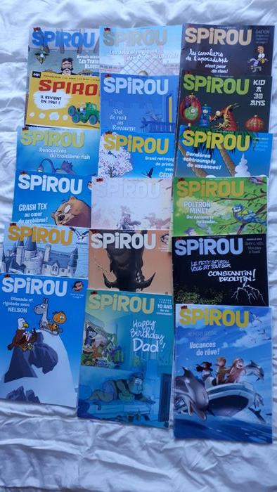 Lot de 18 Spirou