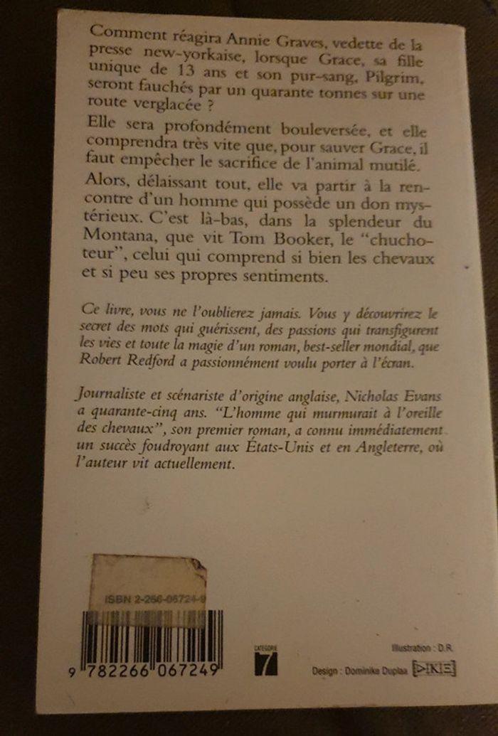 Roman  l'homme qui murmurait à l'oreille des chevaux - photo numéro 2