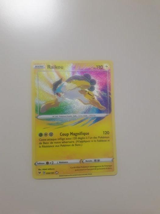 Raikou holographique carte Pokémon neuve - photo numéro 2