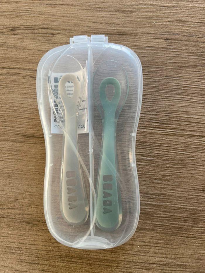 Set de 2 cuillères 2ème âge en silicone - Béaba - photo numéro 1