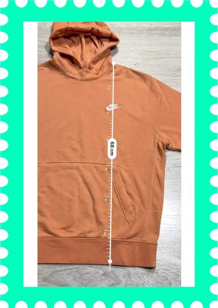 👕 Sweat à capuche Nike logo brodé Orange Taille M 👕 - photo numéro 3