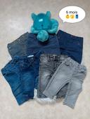 Lot pantalon jeans