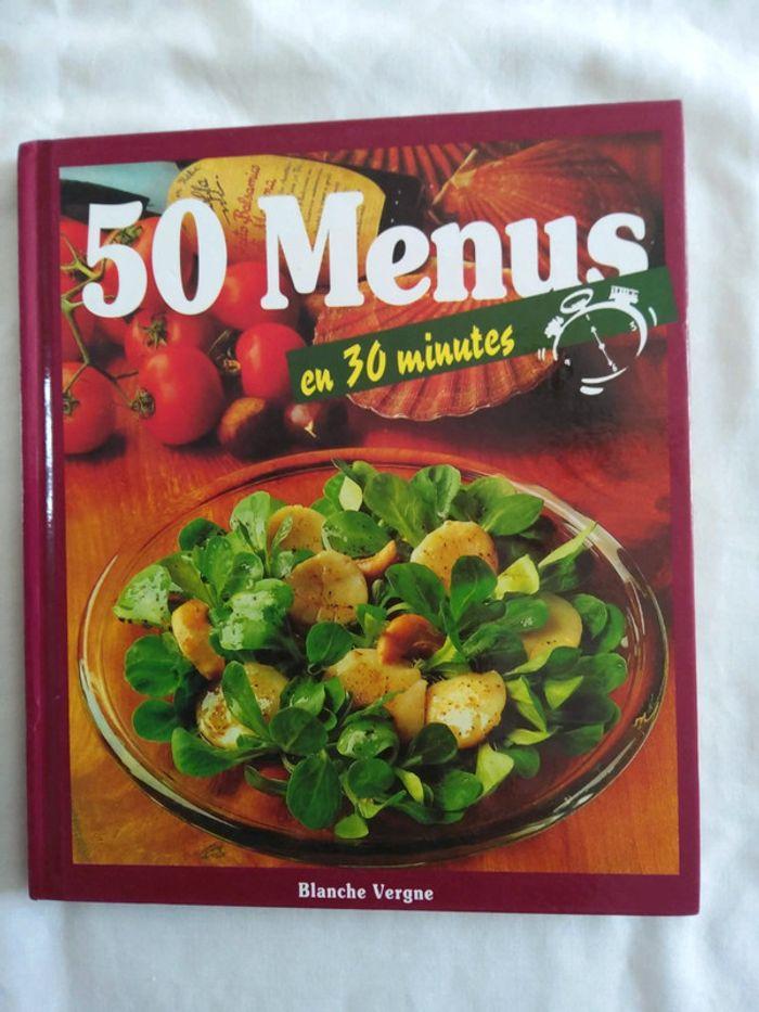 Livres 50 menus en 30 minutes - photo numéro 1