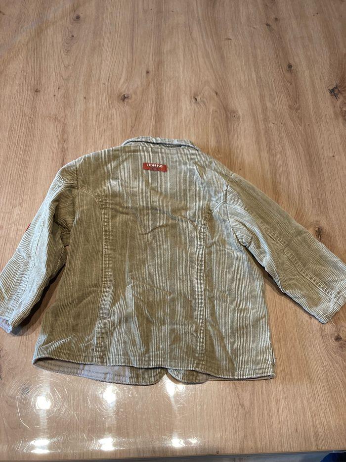 Vend veste velour côtelé marron clair taille 18 mois - photo numéro 3