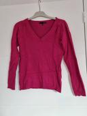 Pull col V Etam (rose), S / 36 / 8