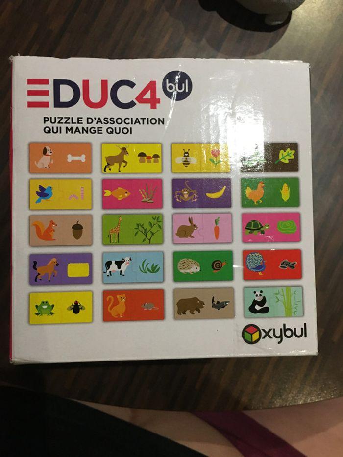 Puzzle d'association Qui mange quoi? Educ4bul - photo numéro 2