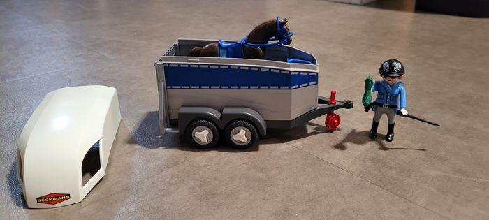 Playmobil policière avec cheval et remorque - photo numéro 8