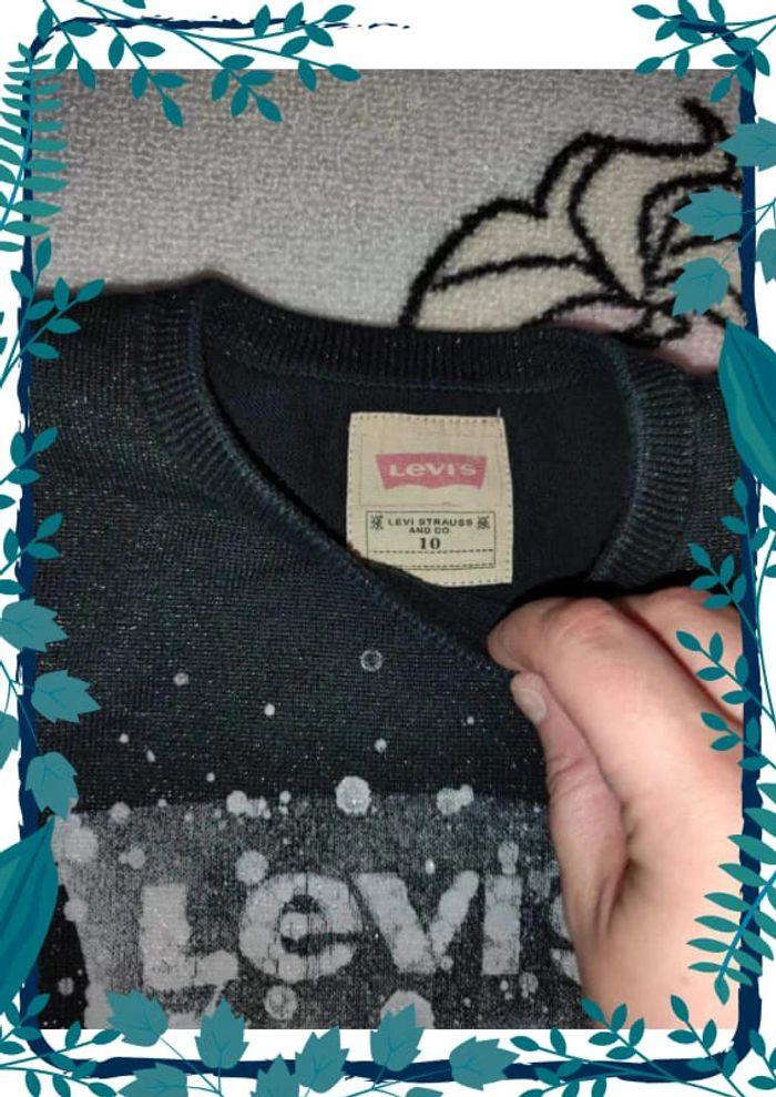 Pull Levi's noir à paillettes 10 ans - photo numéro 4