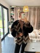 Manteau en fausse fourrure chaud pull& bear