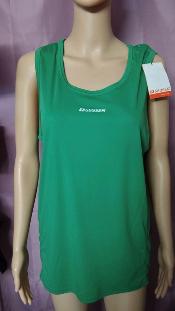 Débardeur sport vert taille xl - photo numéro 1