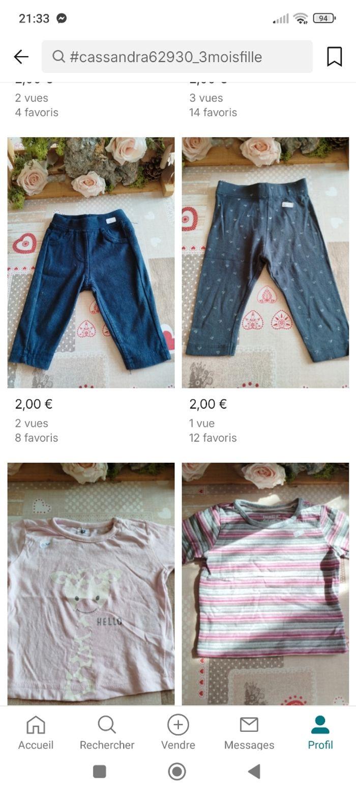 Lot vêtements bébé fille - photo numéro 2