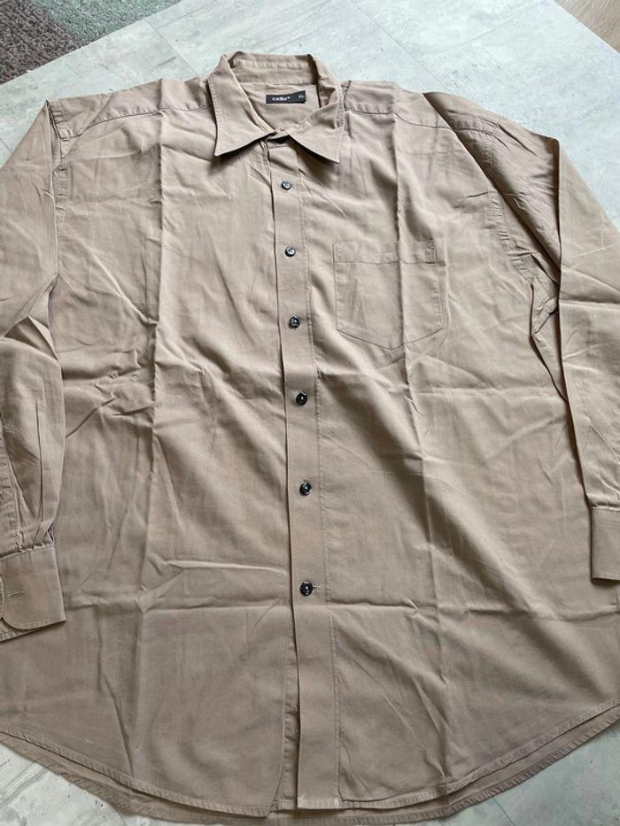 Chemise manche longue CELIO beige - photo numéro 3