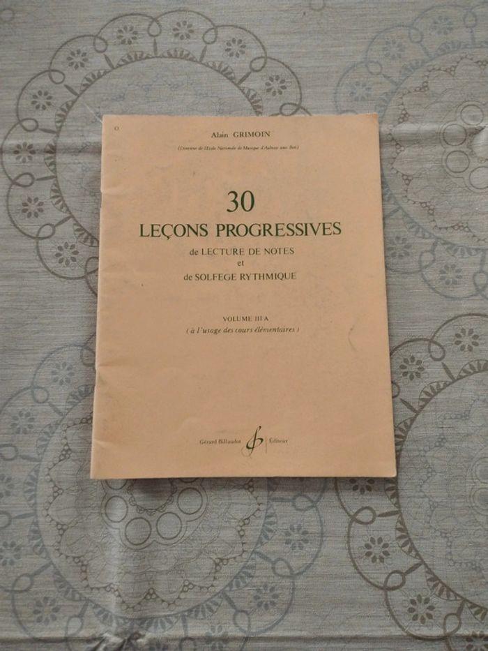 30 leçons progressives - photo numéro 1